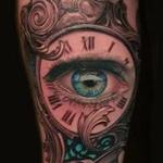 Tattoos - Blue eye with filigree - 114141